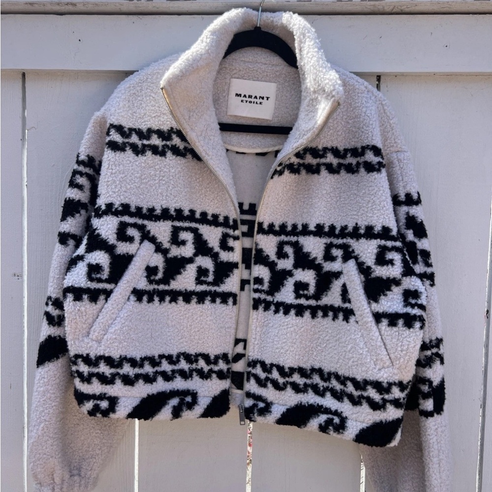 New Isabel Marant  Etoile Mackenzie Fleece Jacket 36 / XS